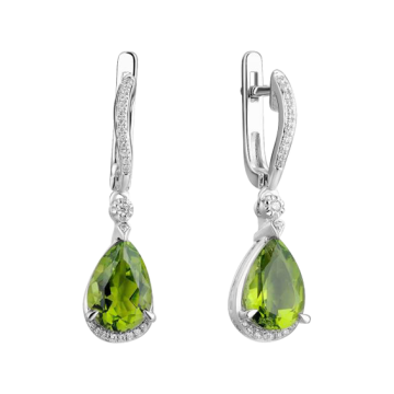 Ohrhänger aus 925er Sterling Silber mit Zirkonia 