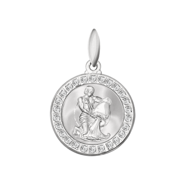 Silver zodiac sign "Aquarius" 