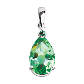 Серебряная подвеска 925 пробы. Вставка: Фианиты 