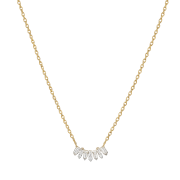 Collier aus Rotgold 585° mit  Brillanten 42 cm