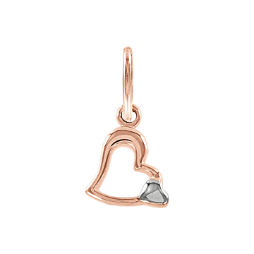 Pendant in red gold of 585 assay value 