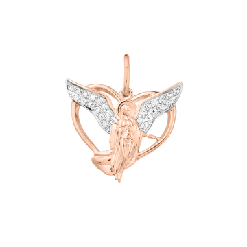 Anhänger aus Rotgold 585 mit Zirkonia 