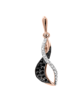 Anhänger aus Rotgold 585° mit Zirkonia 