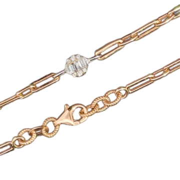 Armband aus Rotgold 585° mit Brillanten 