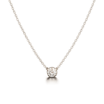 Weißgold 585° Kette mit Anhänger 
