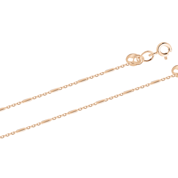 Chain in red gold of 585 assay value 