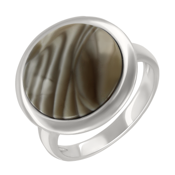Damenring aus 925er Sterling Silber mit Feuerstein  