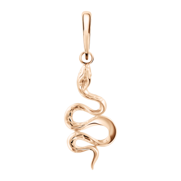 Pendant in red gold of 585 assay value 