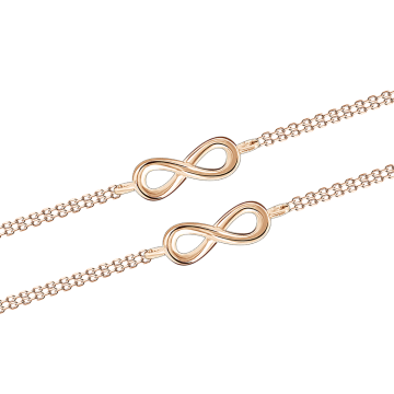 Bracelet in red gold of 585 assay value 