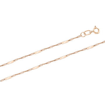 Chain in red gold of 585 assay value 