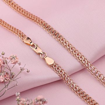 Bracelet/chain in red gold of 585 assay value 