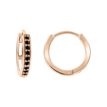Ohrhänger aus Rotgold 585° mit Zirkonia 