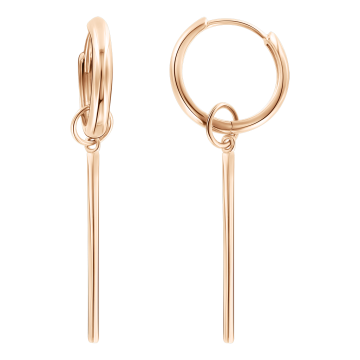 Серьги из красного золота 585 пробы 