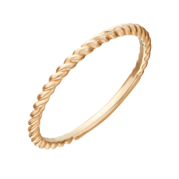 Lady´s ring in red gold of 585 assay value 
