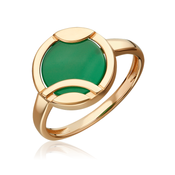 Damenring aus Rotgold 585° mit Achat 