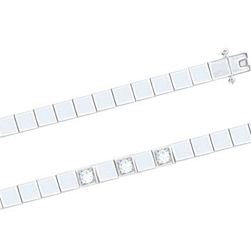 Armband aus 925er Sterling Silber mit Zirkonia 