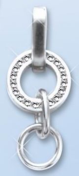 Серебряная подвеска 925 пробы. Вставка: Фианиты 