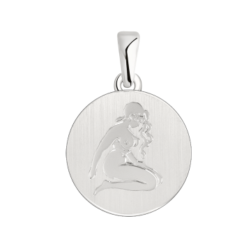 Серебряная подвеска 925 пробы, знак зодиака "Дева" 