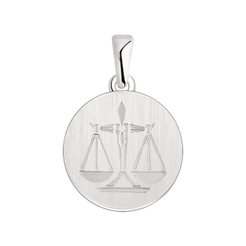 Серебряная подвеска 925 пробы, знак зодиака "Весы" 