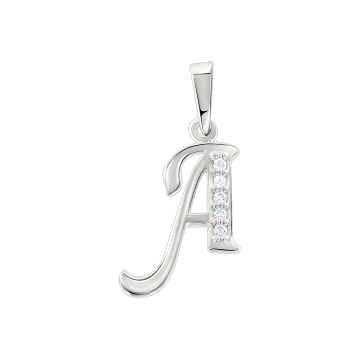 Серебряная подвеска 925 пробы. Вставка: Фианиты 
