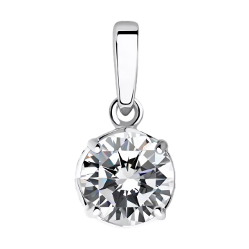 Серебряная подвеска 925 пробы. Вставка: Фианиты 