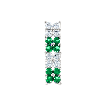 Silver pendant with cubic zirconia 