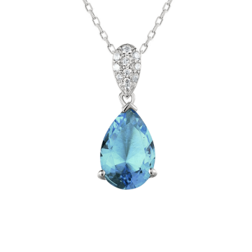 Серебряная подвеска 925 пробы. Вставка: Фианиты 
