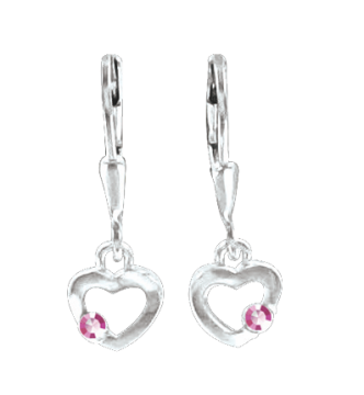 Серебряные серьги 925 пробы, вставка фианиты 