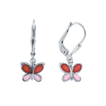 Silver  925° Children's earrings with enamel 