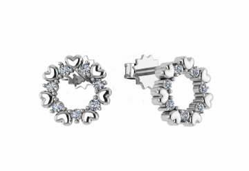 Ohrstecker aus 925er Sterling Silber mit Zirkonia 