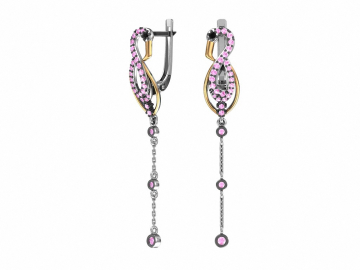 Ohrringe aus 925er Sterling Silber mit Zirkonia 