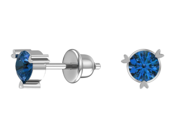 Ohrstecker aus 925er Sterling Silber mit Zirkonia 