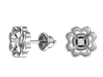 Ohrstecker aus 925er Sterling Silber mit Zirkonia 