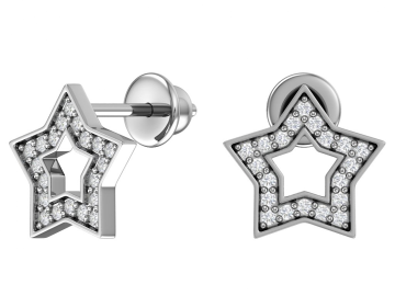 Ohrstecker aus 925er Sterling Silber mit Zirkonia 
