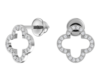 Ohrstecker aus 925er Sterling Silber mit Zirkonia 
