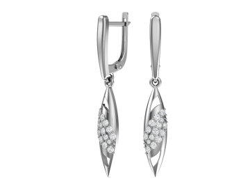 Ohrringe aus 925er Sterling Silber mit Zirkonia 