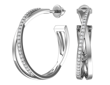 Ohrringe aus 925er Sterling Silber mit Zirkonia 