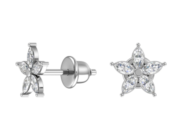 Ohrstecker aus 925er Sterling Silber mit Zirkonia 
