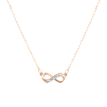 Collier aus Rotgold 585° mit  Brillanten 