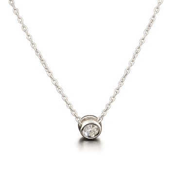 Weißgold 585° Kette mit Anhänger 