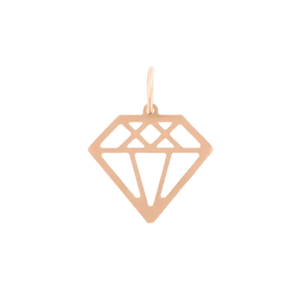 Artikelbild des Artikels “Anhänger „Diamant Kontur“ aus 585 Rotgold “