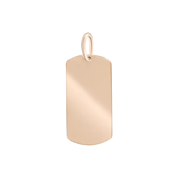 Artikelbild des Artikels “Anhänger „Dog-Tag glatt“ aus 585 Rotgold “