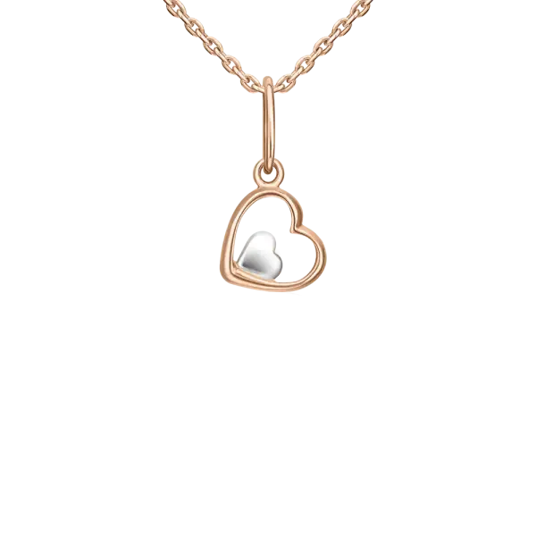 Product image of the product “Pendant “Open Heart” in 585 Two-Tone Gold ”