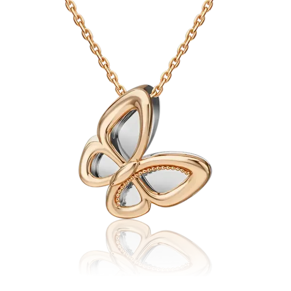 Artikelbild des Artikels “Anhänger „Schmetterling“ aus 585 Bicolor-Gold “