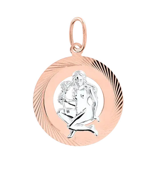 Artikelbild des Artikels “Anhänger Sternzeichen Jungfrau aus 585 Bicolor-Gold, Höhe 34 mm “