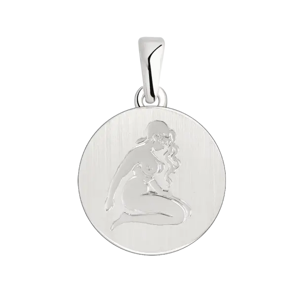 Product image of the product “Zodiac Sign Pendant Virgo in 925 Sterling Silver, Height 24 mm ”