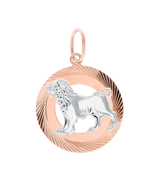 Artikelbild des Artikels “Anhänger Sternzeichen Löwe aus 585 Bicolor-Gold, Höhe 34 mm “