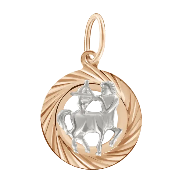 Artikelbild des Artikels “Anhänger Sternzeichen Schütze aus 585 Bicolor-Gold, Höhe 26 mm “