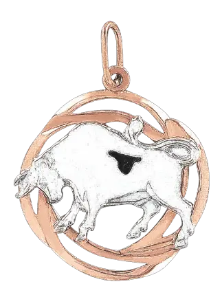 Artikelbild des Artikels “Anhänger Sternzeichen Stier aus 585 Bicolor-Gold, Höhe 30 mm “