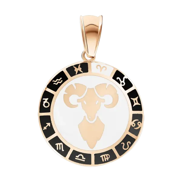Artikelbild des Artikels “Anhänger Sternzeichen Widder aus 585 Rotgold, Höhe 30 mm “